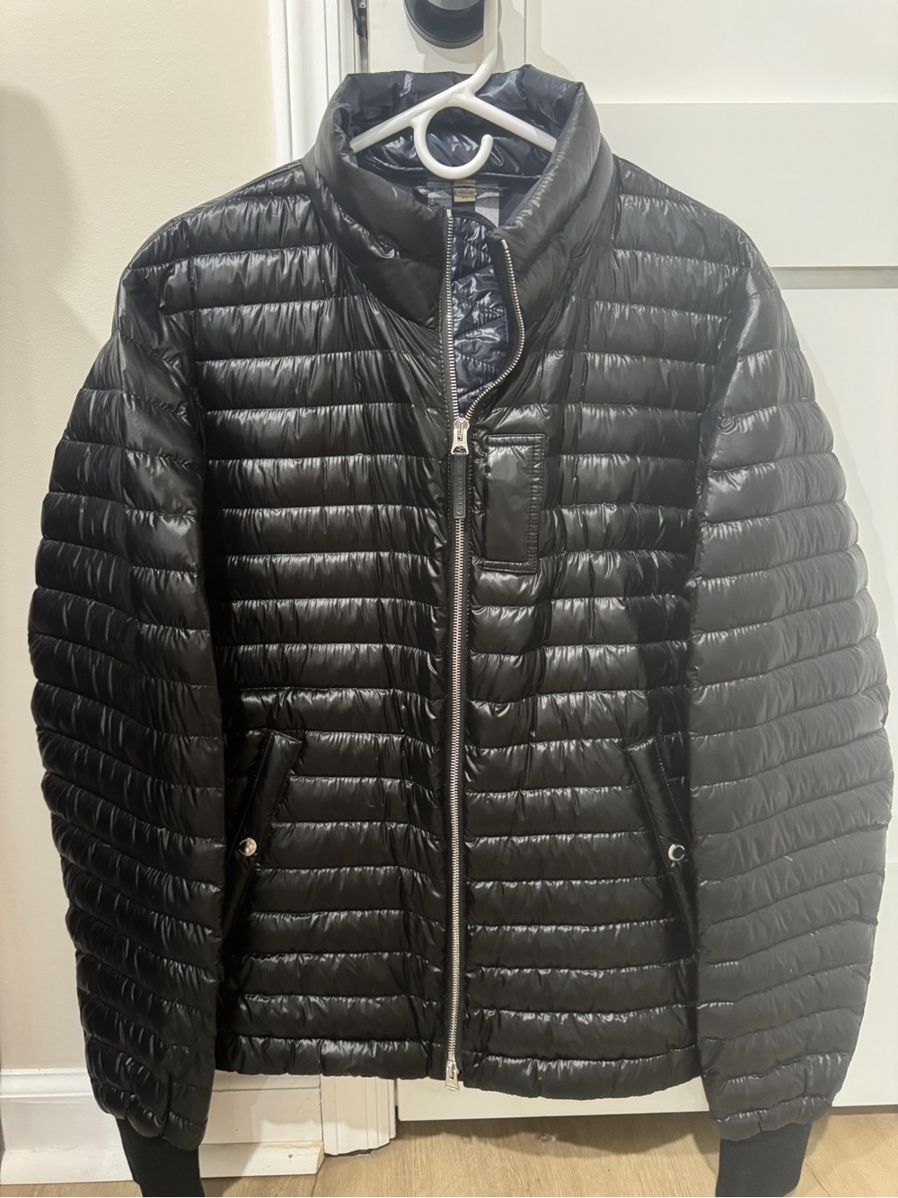 Burberry Black Quilted Shiny Puffer Jacket